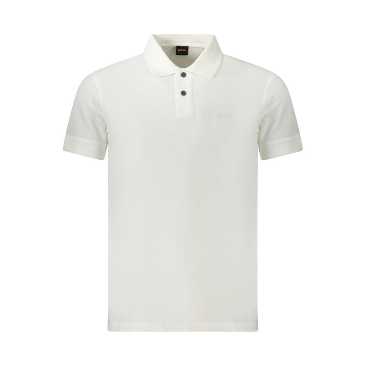 Hugo Boss Bianco Cotton Men Polo