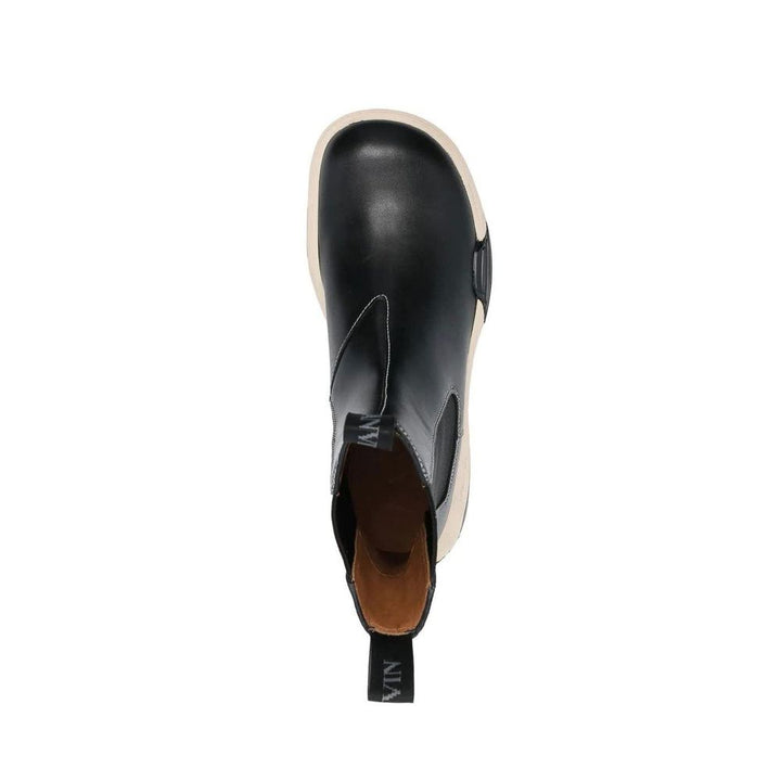 Lanvin Black Calfskin Chelsea Boots