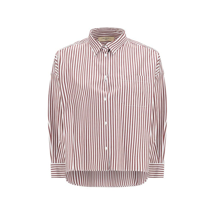 Max Mara Multicolor Cotton Pattern Shirt