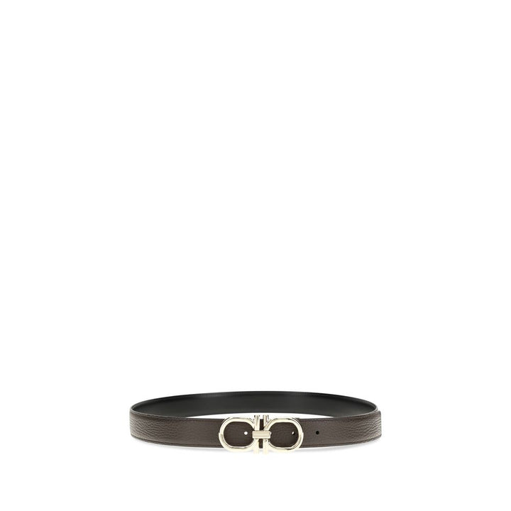 Ferragamo Brown Calf Leather Bos Taurus Regular Belt