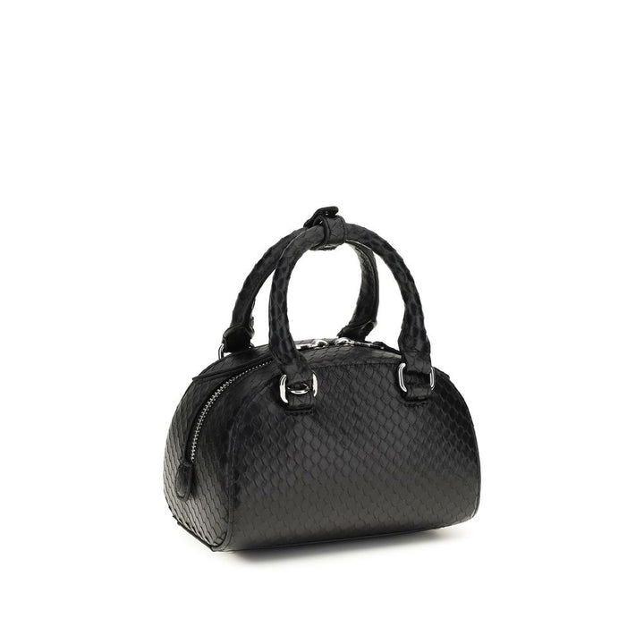 Diesel Black Calf Leather Bos Taurus Handbag