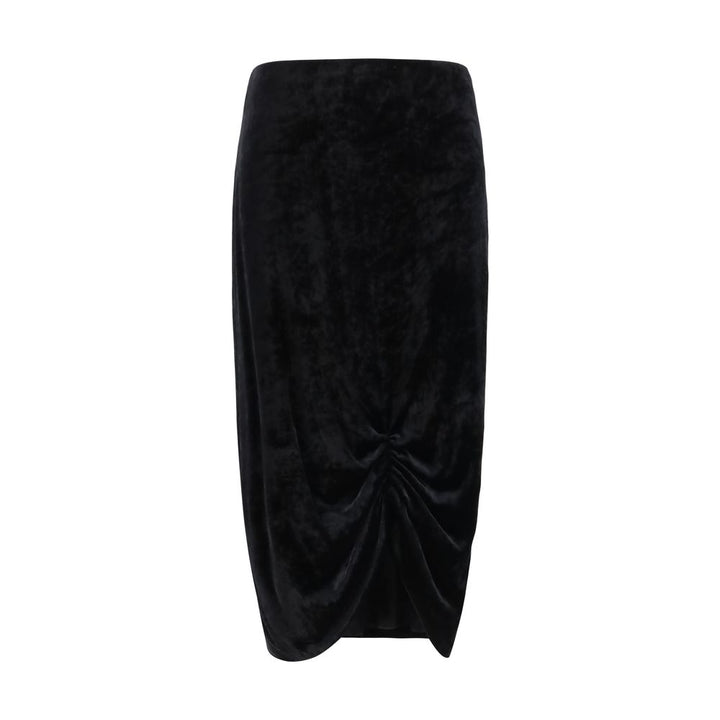 Valentino Black Viscose Long Skirt
