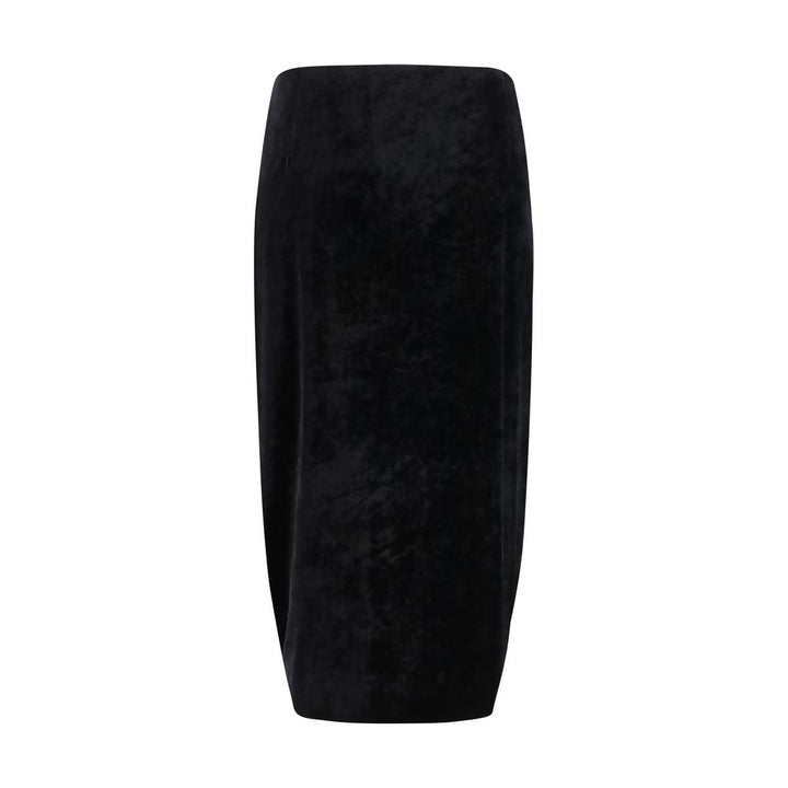 Valentino Black Viscose Long Skirt
