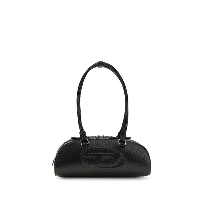 Diesel Black Calf Leather Bos Taurus Shoulder Bag