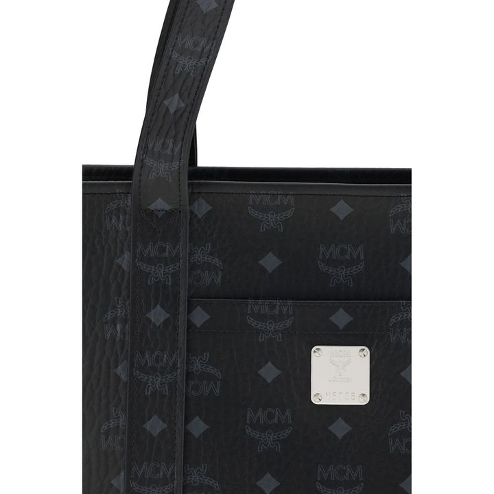 MCM Black Fabric Shoulder Bag