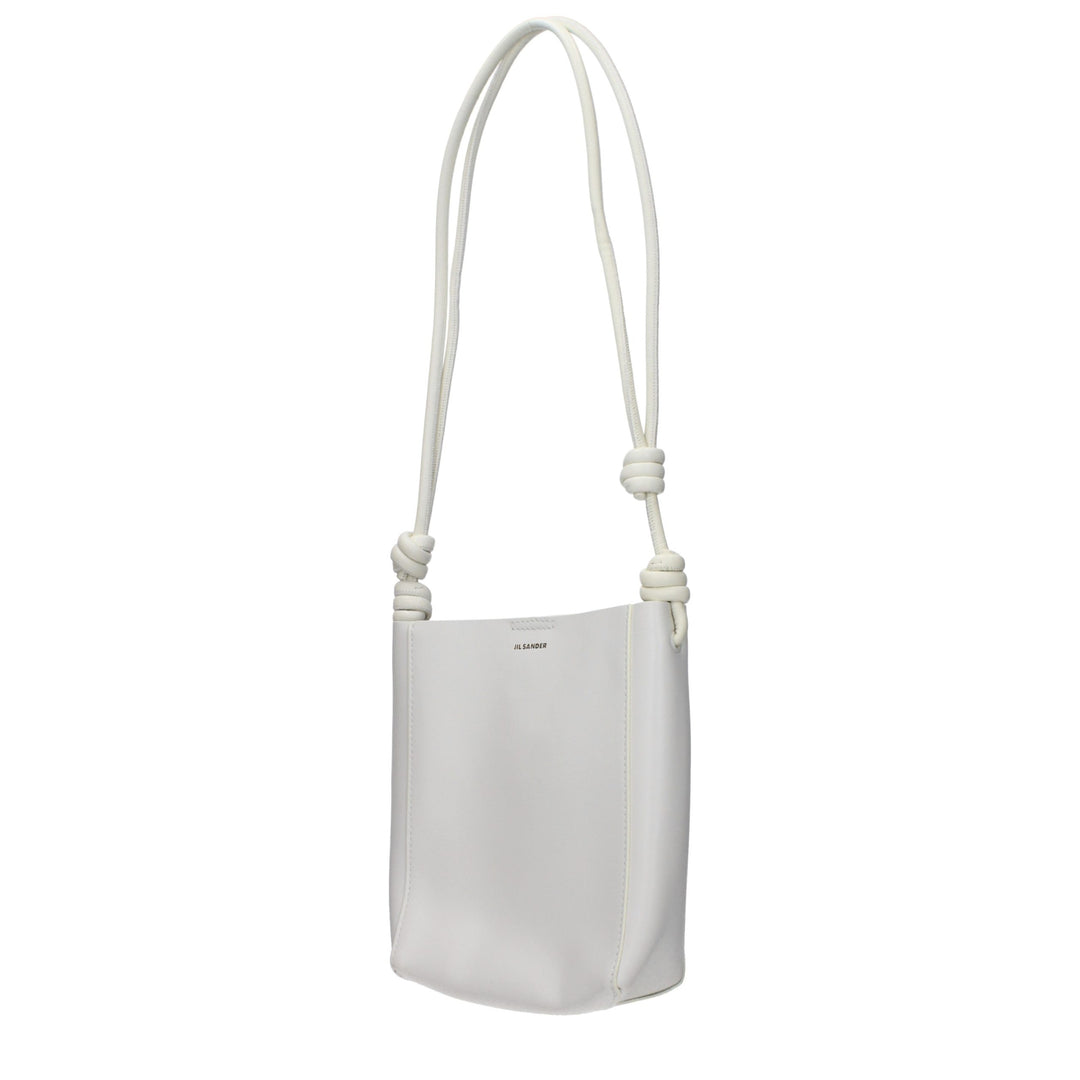 Jil Sander Beige Leather Shoulder Bag