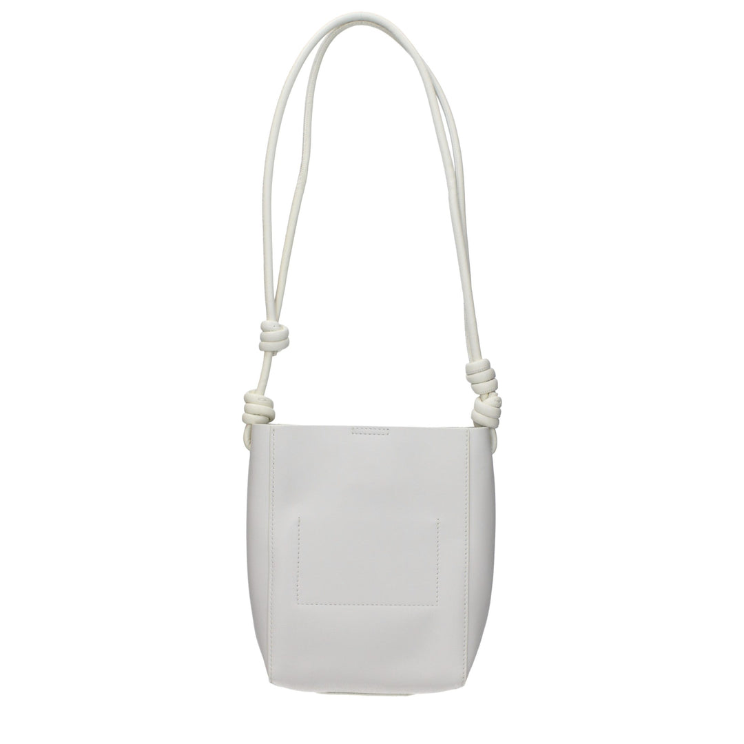 Jil Sander Beige Leather Shoulder Bag