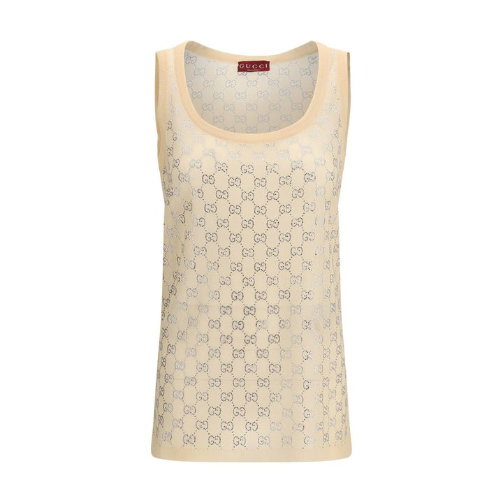 Gucci Multicolor Silk Tank Tops
