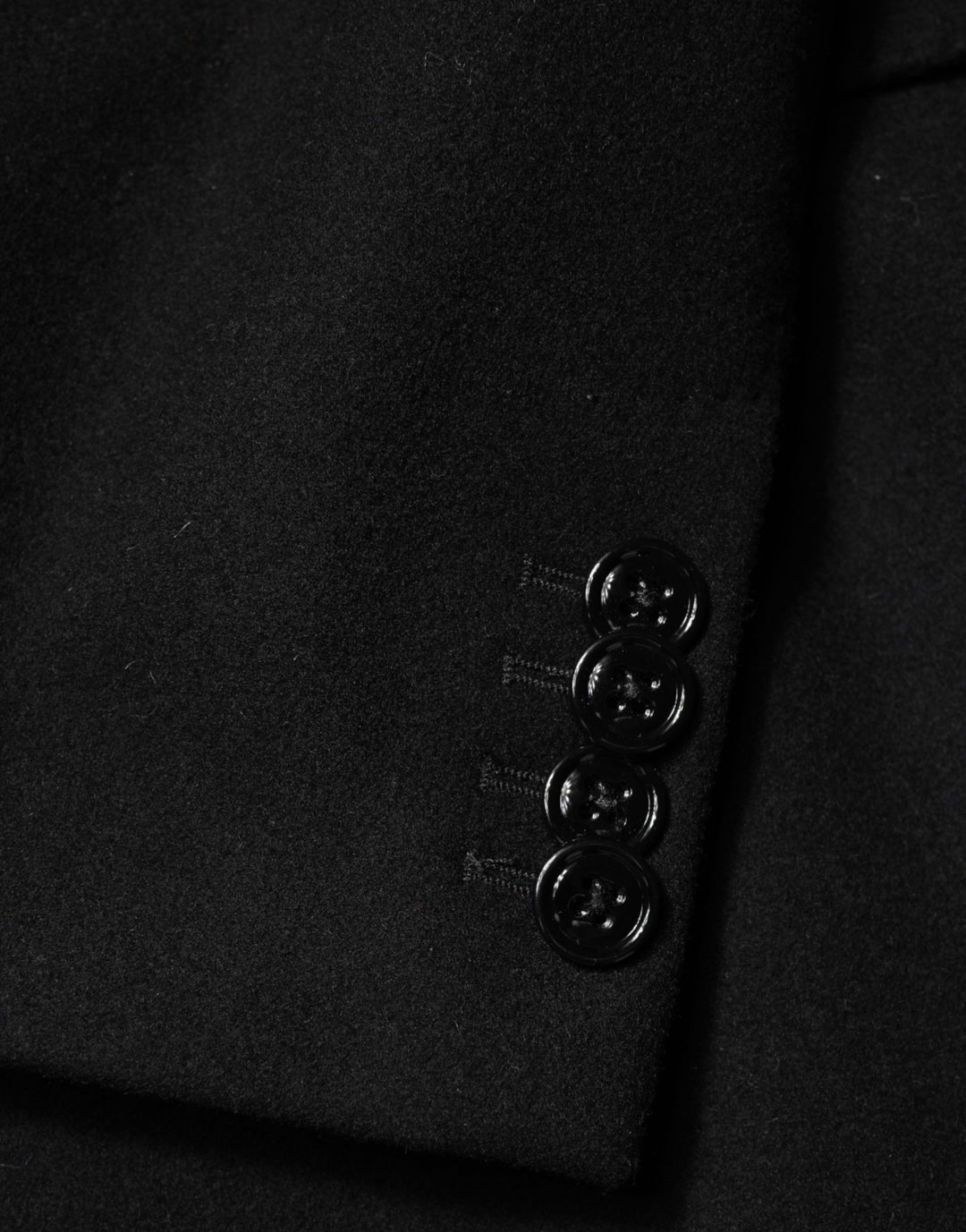 Dolce & Gabbana Black Heraldic Patch Single Breasted Blazer Jacket