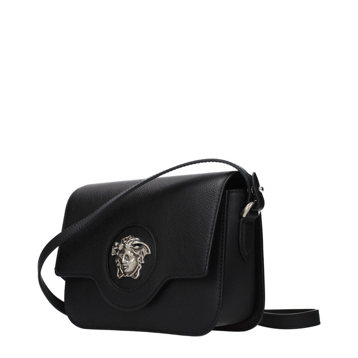 Versace Black Leather Crossbody Bag