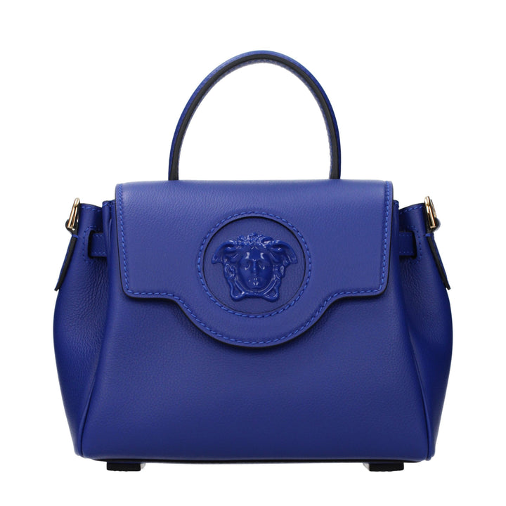 Versace Blue Leather Handbag