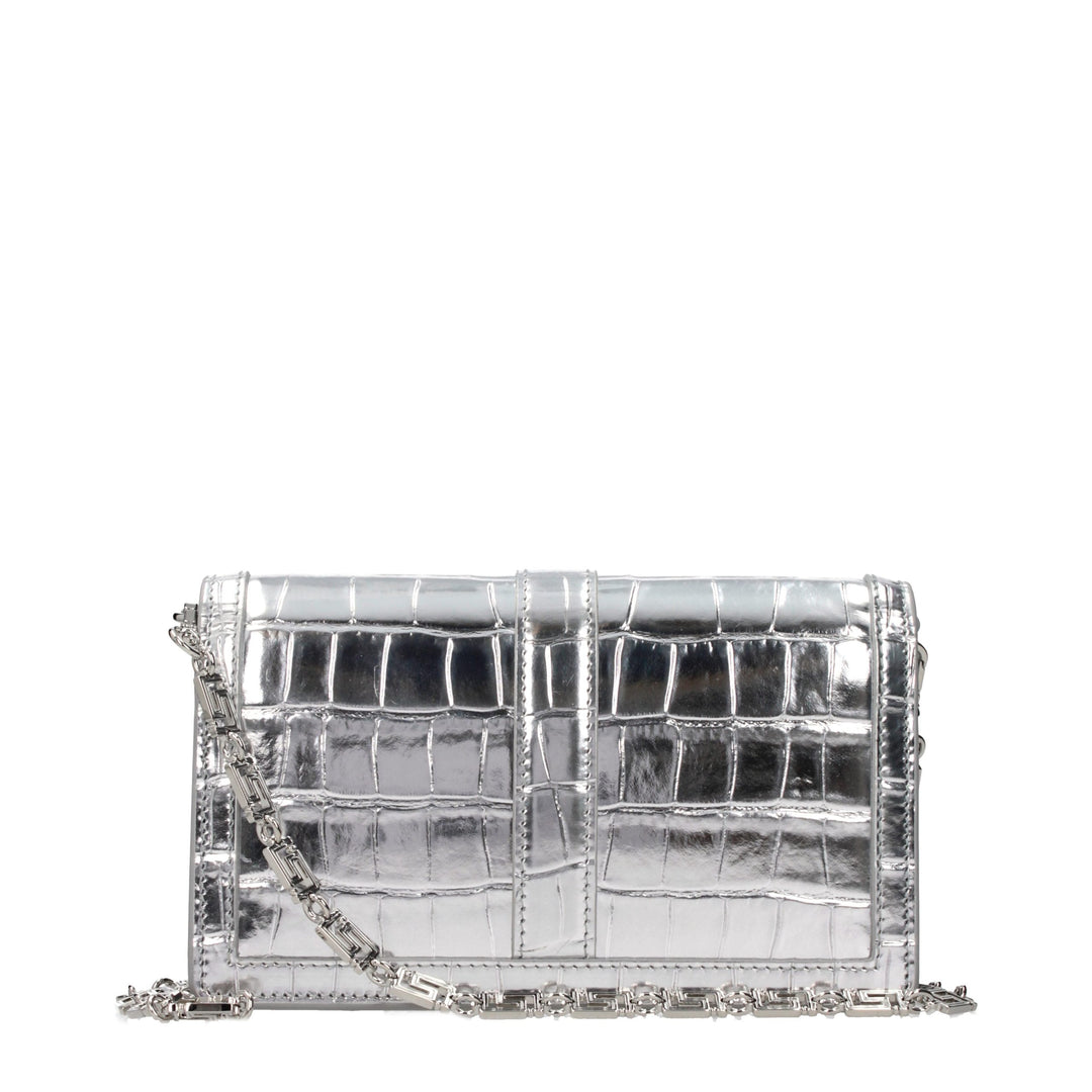 Versace Gray Leather Crossbody Bag