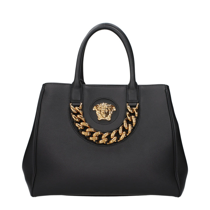 Versace Black Leather Handbag