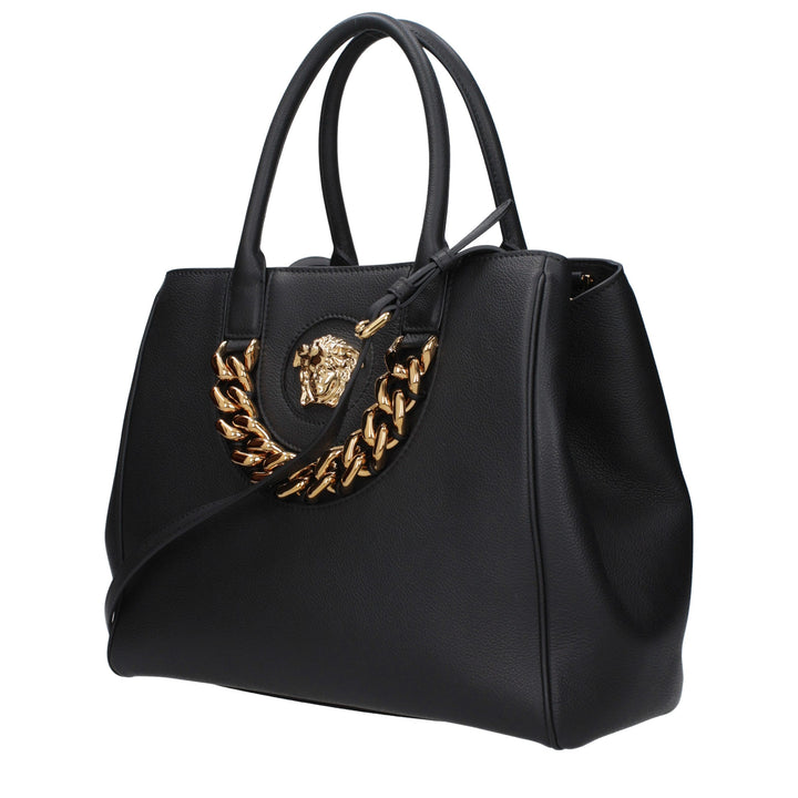 Versace Black Leather Handbag