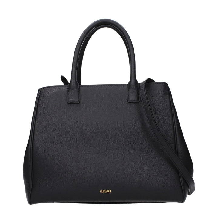 Versace Black Leather Handbag