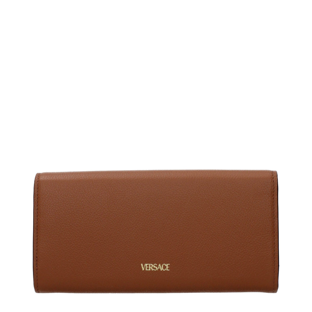 Versace Brown Leather Wallet