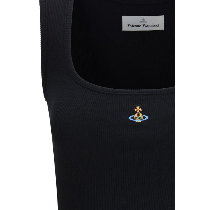 Vivienne Westwood Black Cotton Sleeveles T-Shirt
