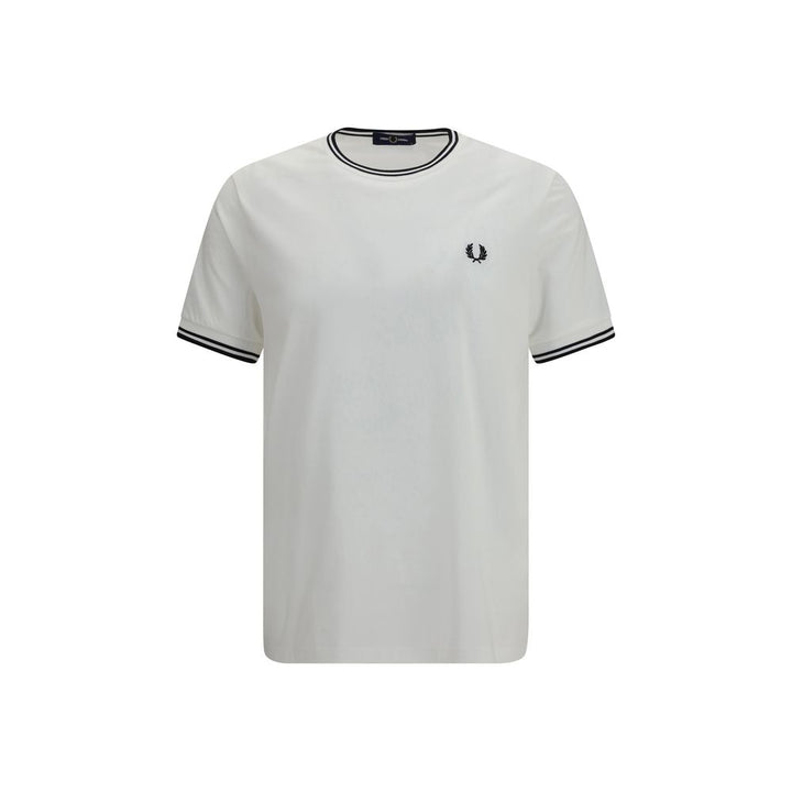 Fred Perry White Cotton T-Shirt