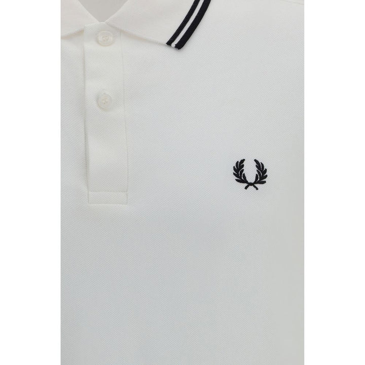 Fred Perry White Cotton Polo Shirt