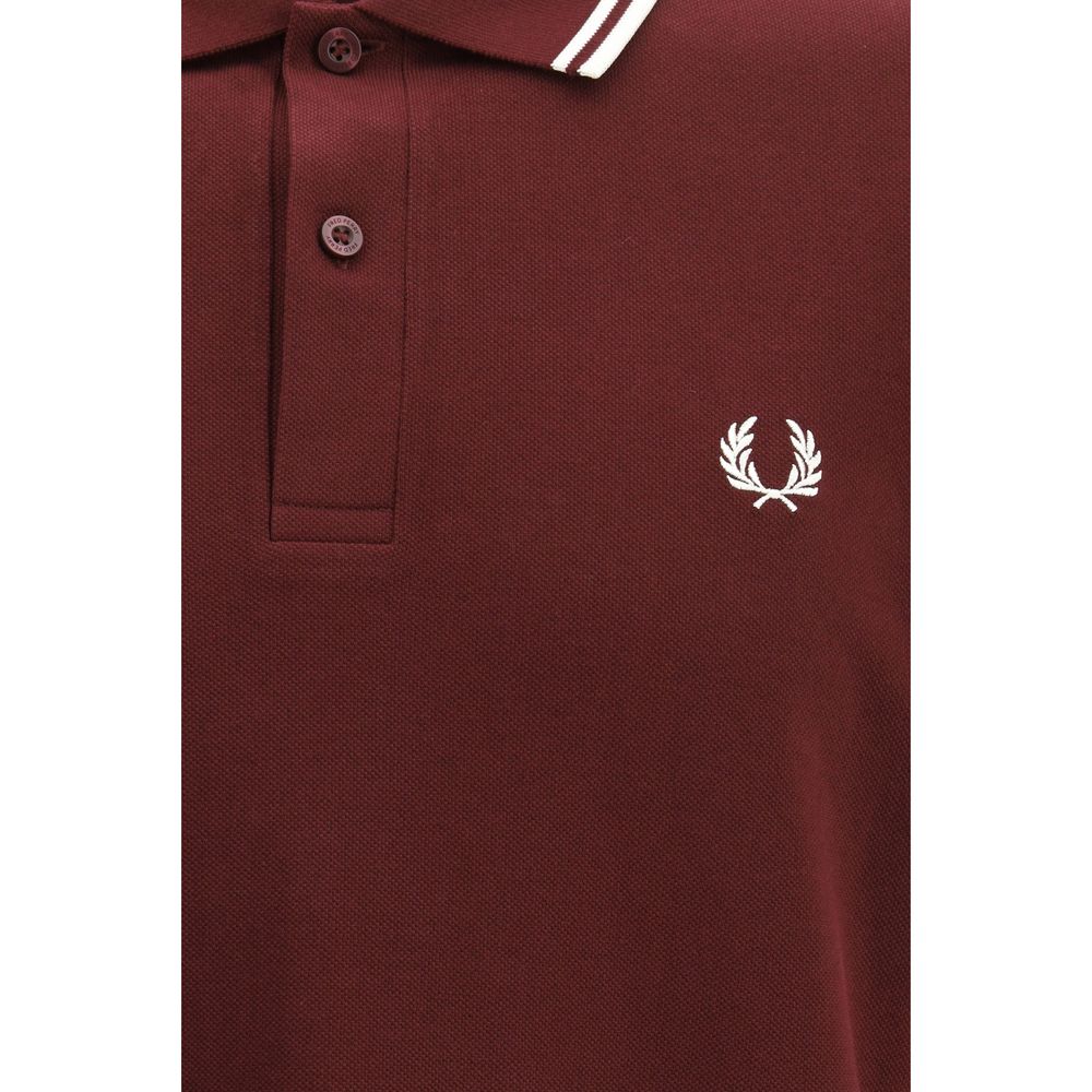Fred Perry Bordeaux Cotton Polo Shirt