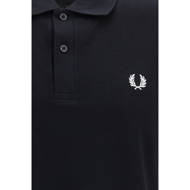 Fred Perry Black Cotton Polo Shirt