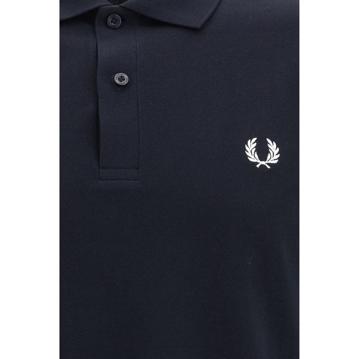 Fred Perry Blue Cotton Polo Shirt