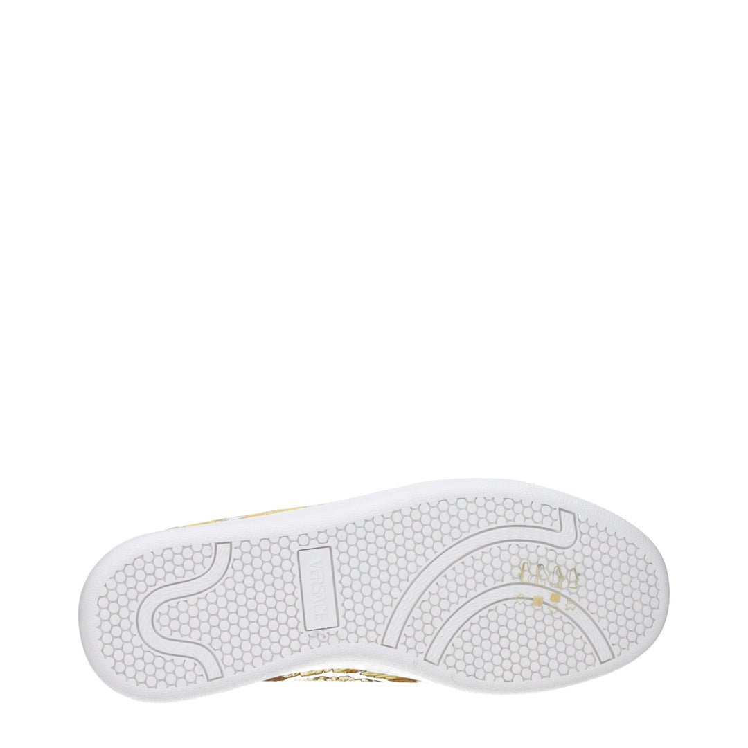 Versace White Leather Sneakers