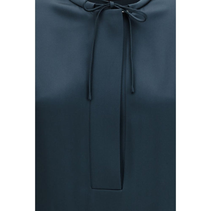 Giorgio Armani Blue Silk Blouse