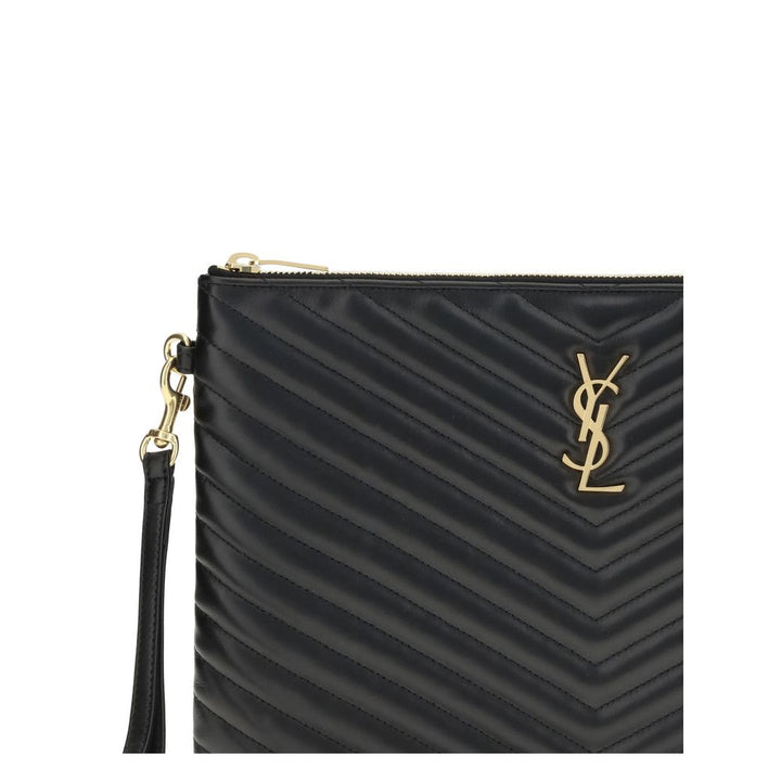 Saint Laurent Black Calf Leather Bos Taurus Accessories
