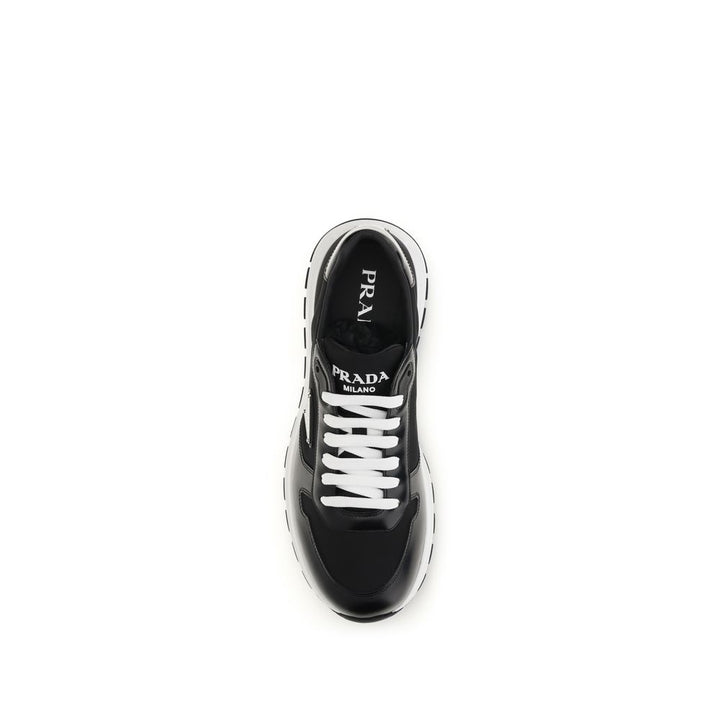 Prada Black Recycled Polyamide Athletic Sneakers