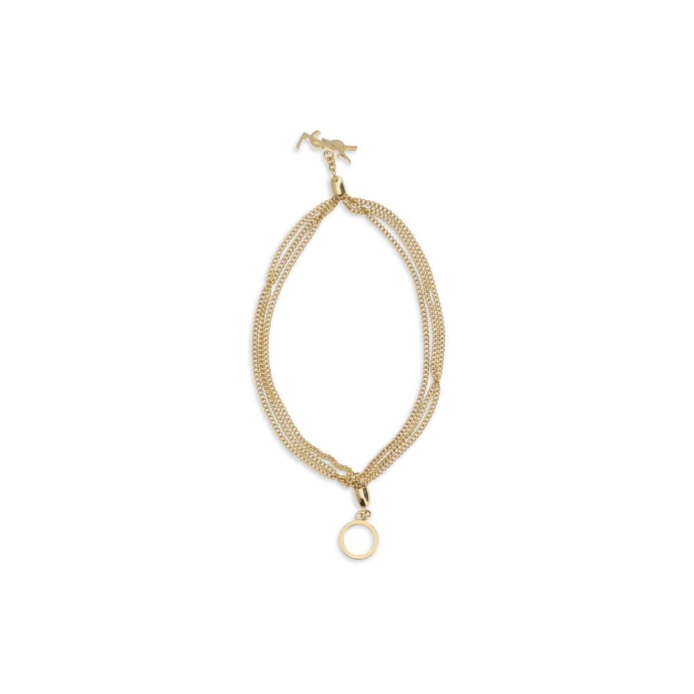 Saint Laurent Gold Brass Bracelet