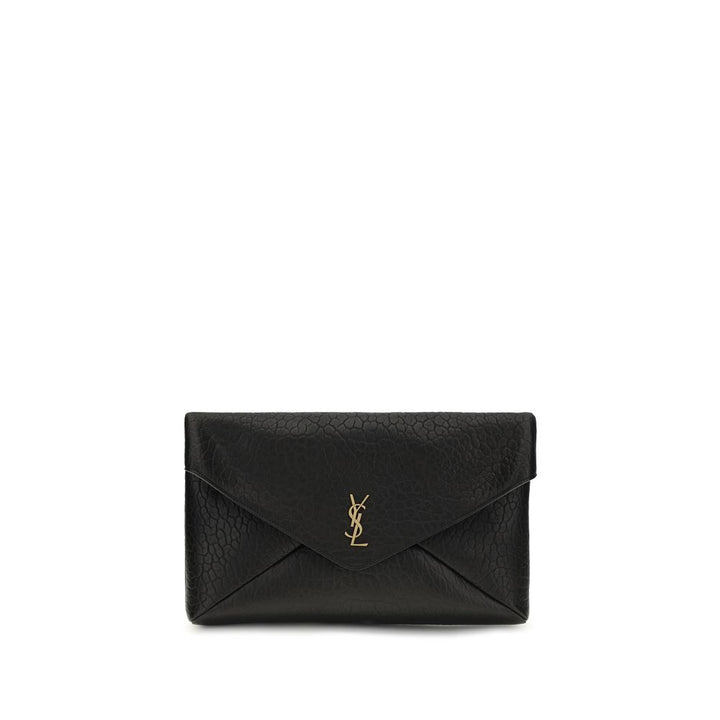 Saint Laurent Black Lamb Ovis Aries Aries Shoulder Bag