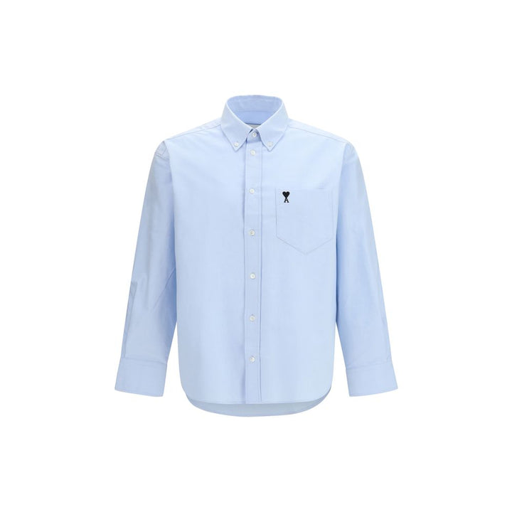 Ami Paris Blue Cotton Shirt