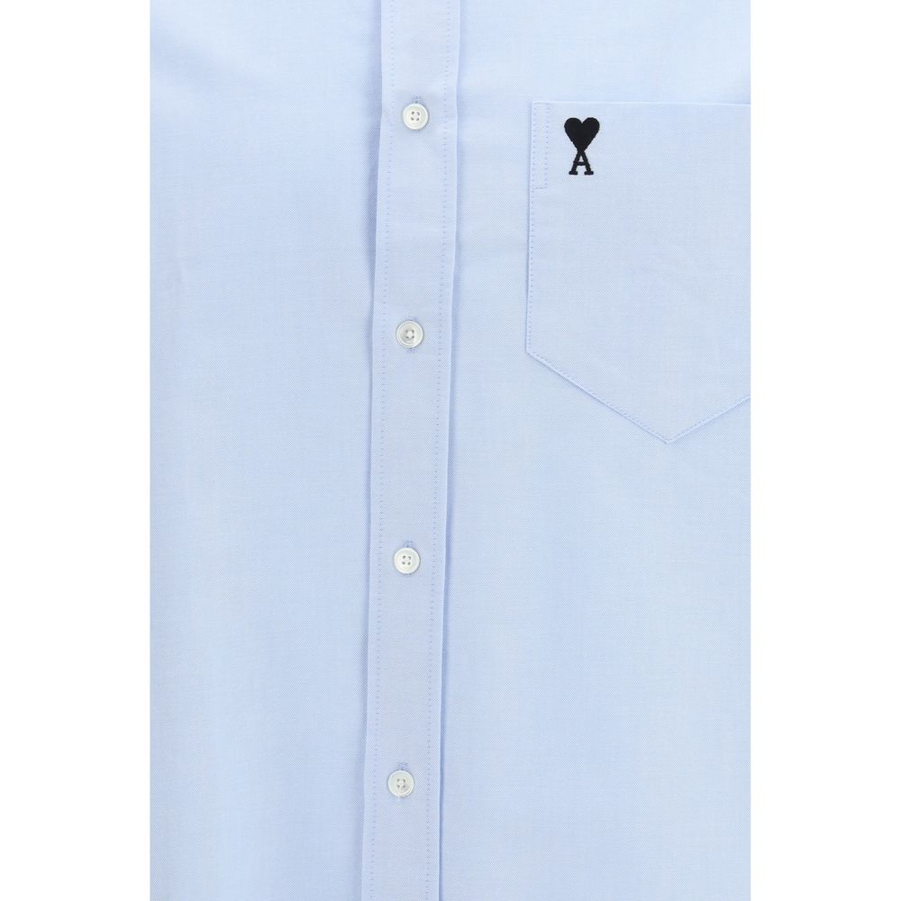 Ami Paris Blue Cotton Shirt