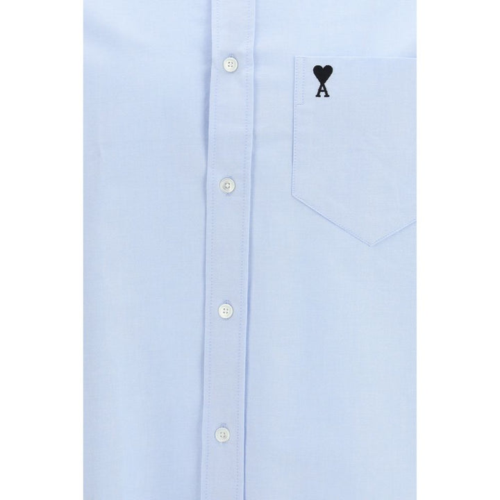 Ami Paris Blue Cotton Shirt