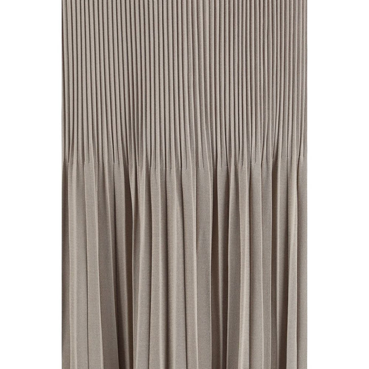 Giorgio Armani Gray Viscose Midi Skirt