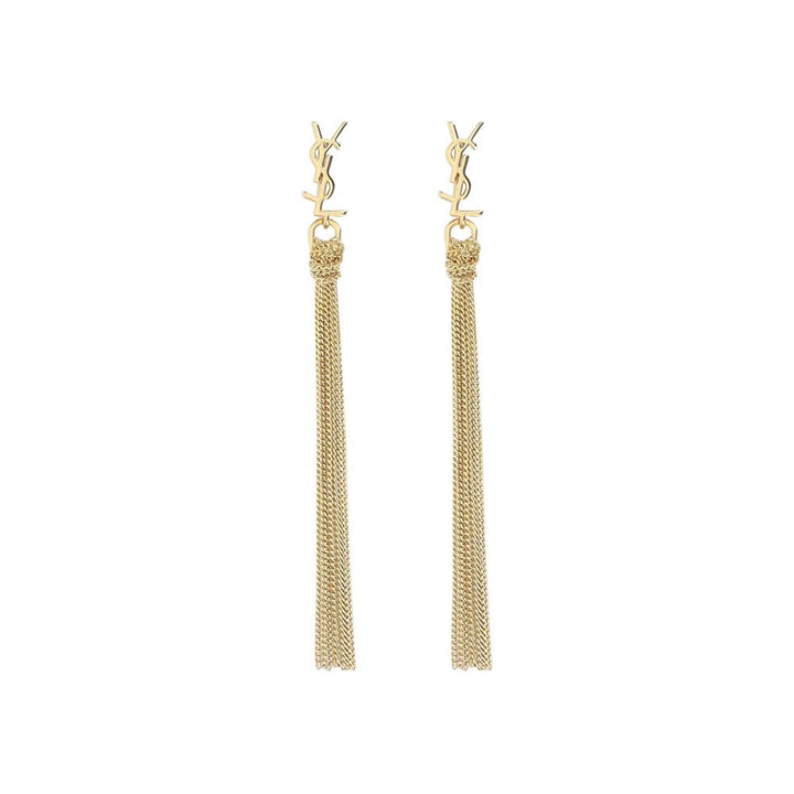 Saint Laurent Gold Brass Earrings