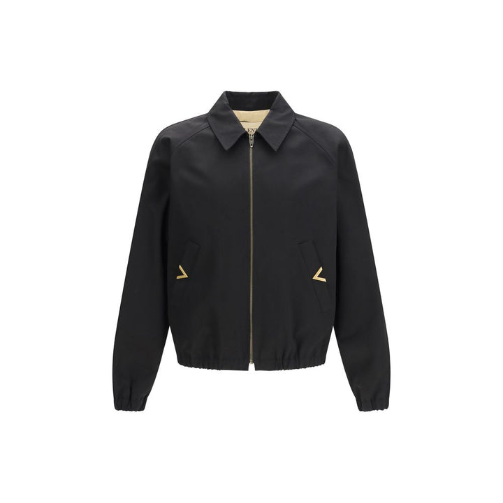 Valentino Black Cotton Bomber
