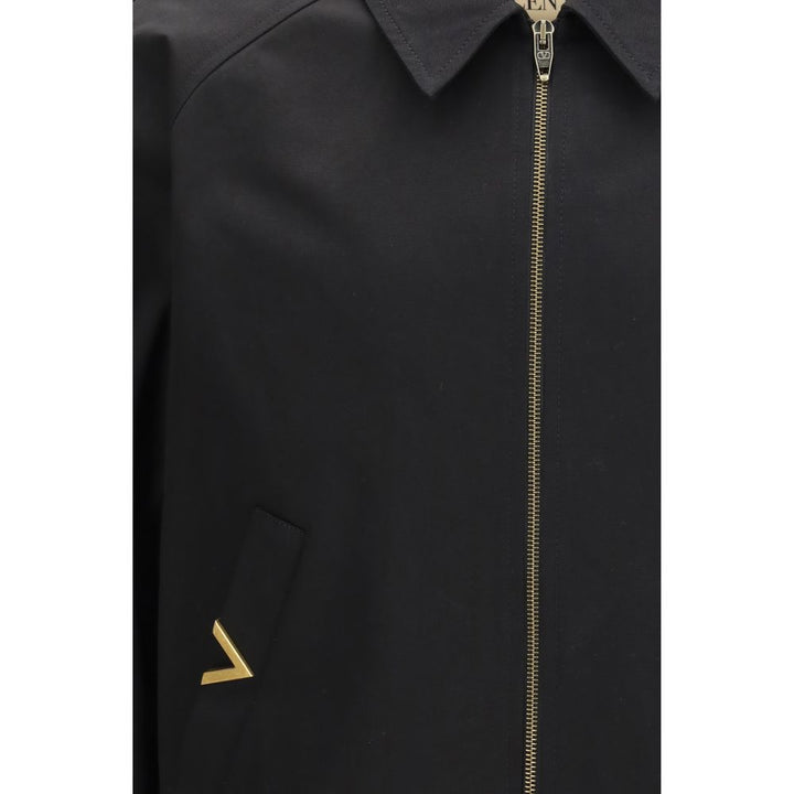 Valentino Black Cotton Bomber