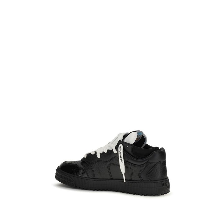 Off-White Multicolor Calf Leather Bos Taurus Athletic Sneakers