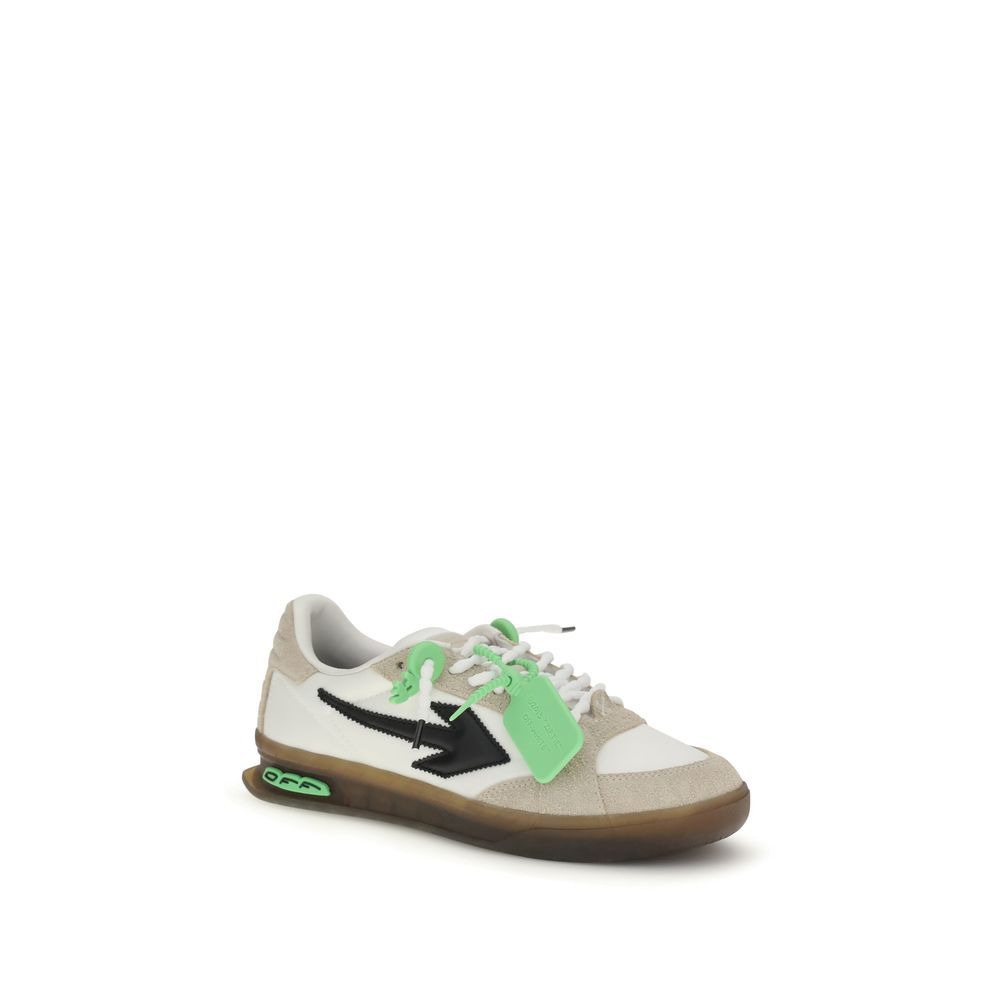 Off-White Multicolor Calf Leather Bos Taurus Low Top Sneakers