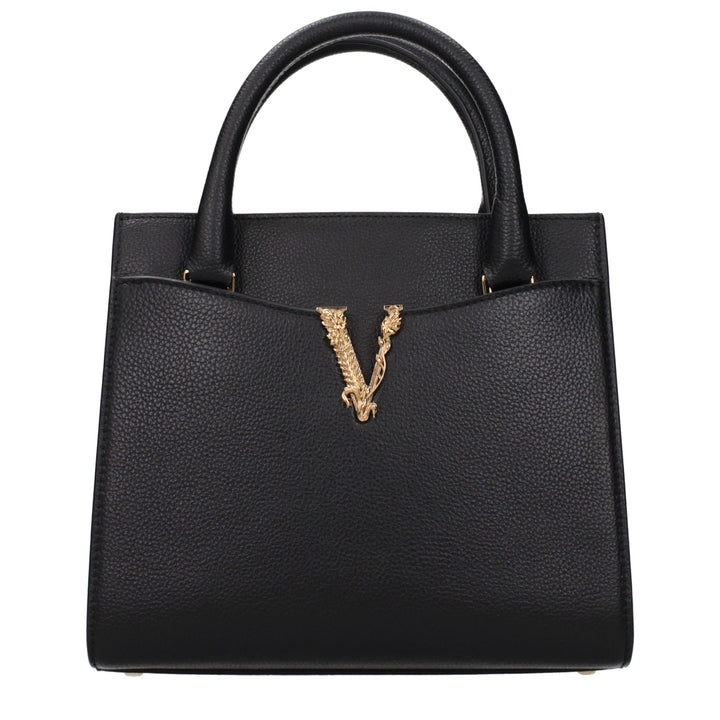 Versace Black Leather Handbag