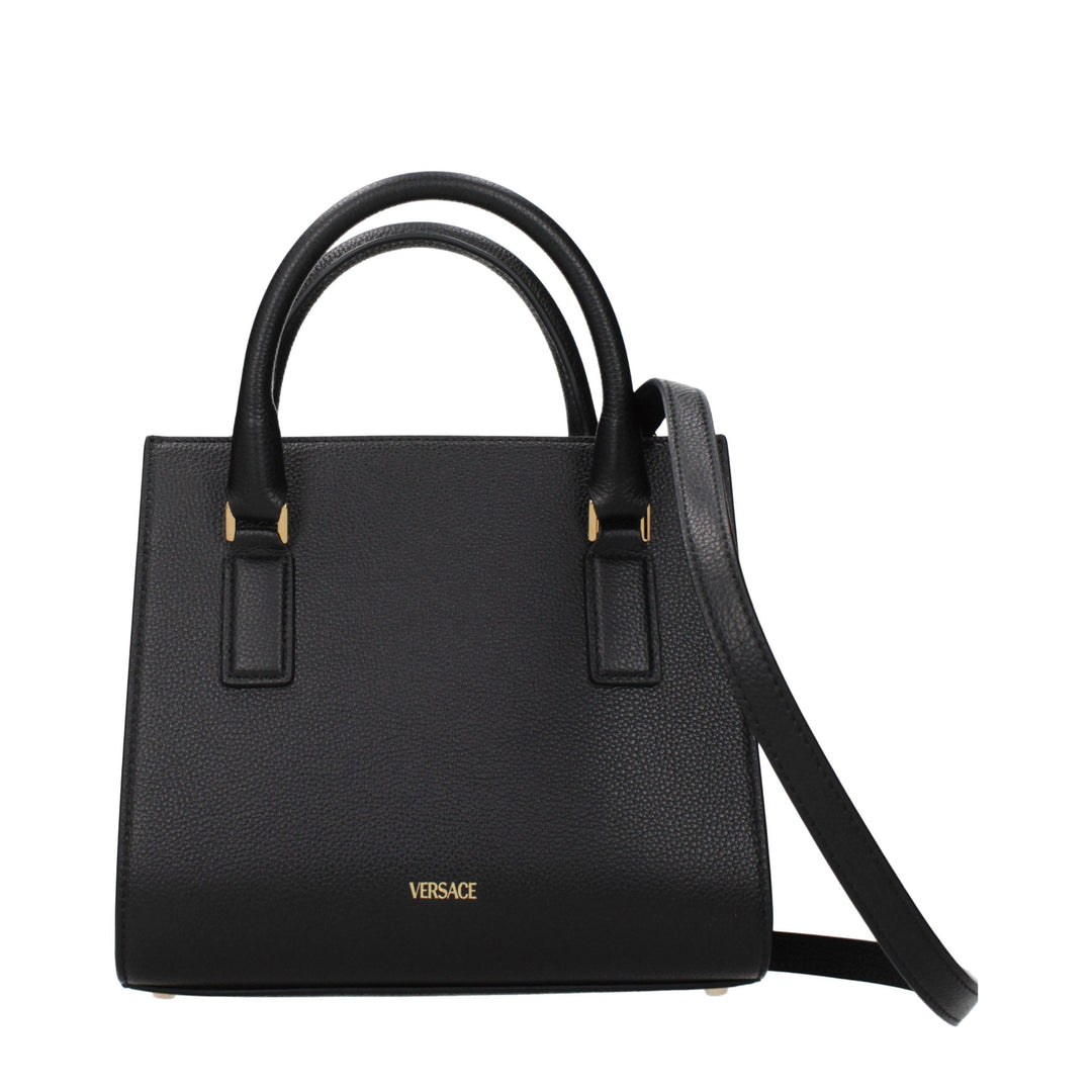 Versace Black Leather Handbag