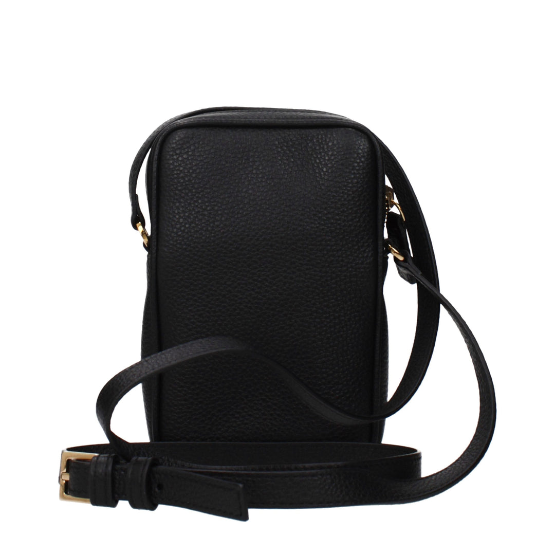 Versace Black Leather Crossbody Bag