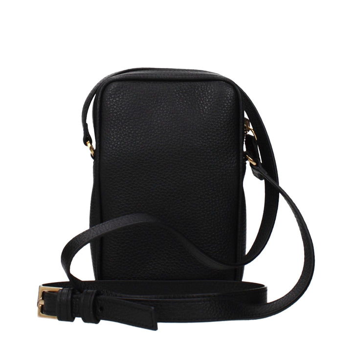 Versace Black Leather Crossbody Bag