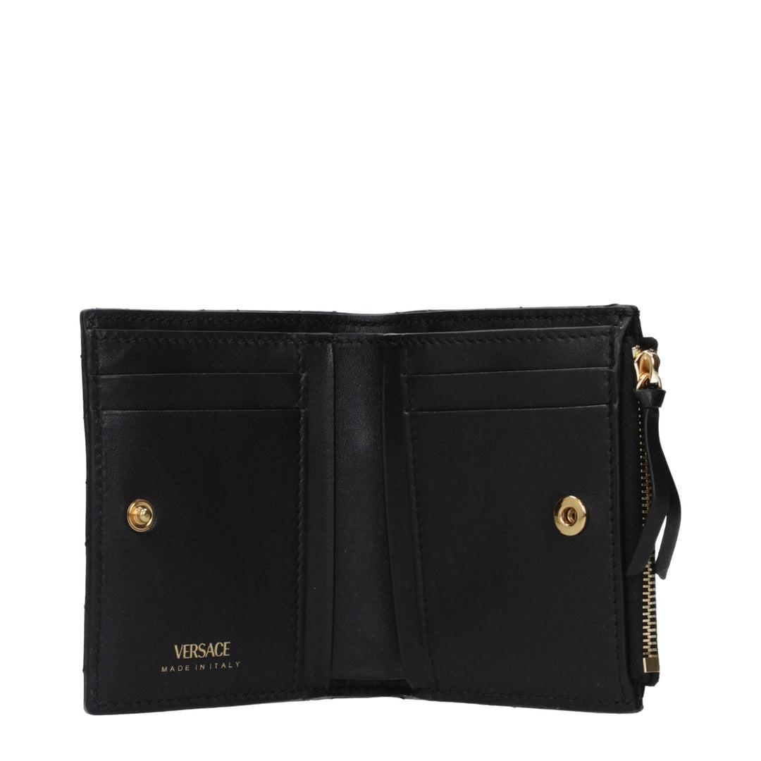 Versace Black Leather Wallet