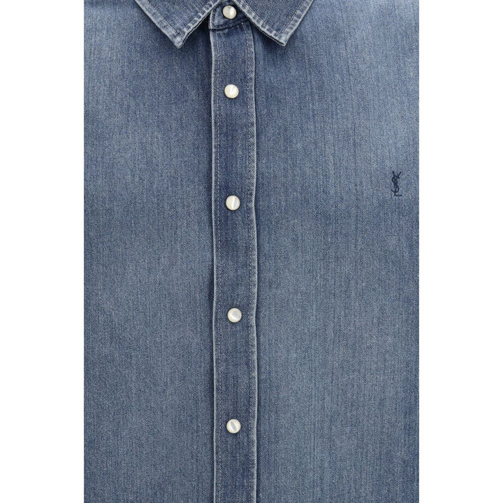 Saint Laurent Blue Denim Shirt
