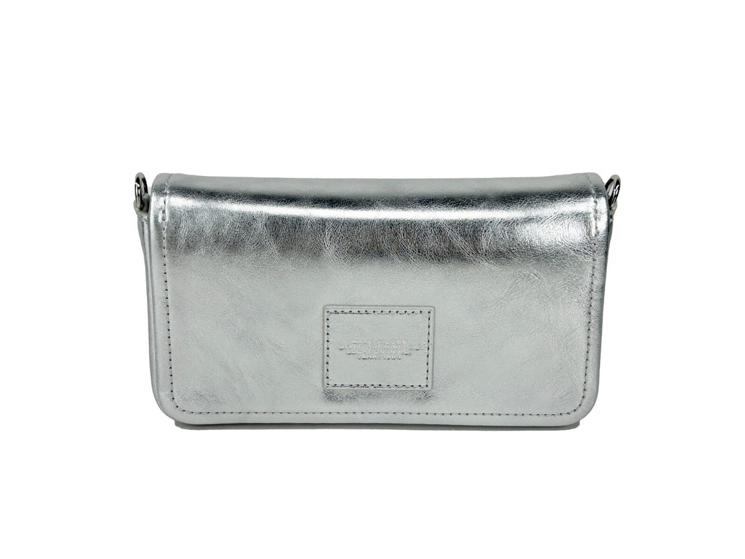 Marc Jacobs The Metallic Leather Chain Mini Bag - Silver