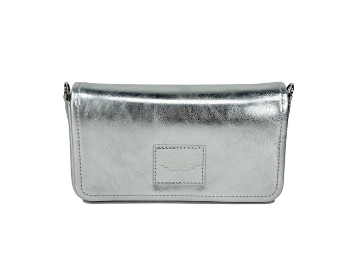 Marc Jacobs The Metallic Leather Chain Mini Bag - Silver