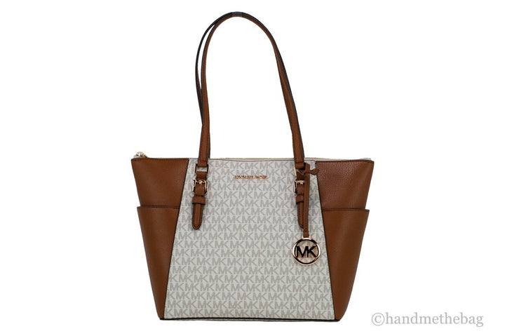 Michael Kors Michael Kors Women Leather Shoulder Tote Bag Purse Handbag+Double Zipper Wallet